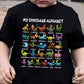 📢📢 50 % Rabatt!! 🥳🎁 Kinder-T-Shirt mit Dinosaurier-Alphabet-Grafik 🦕🔤