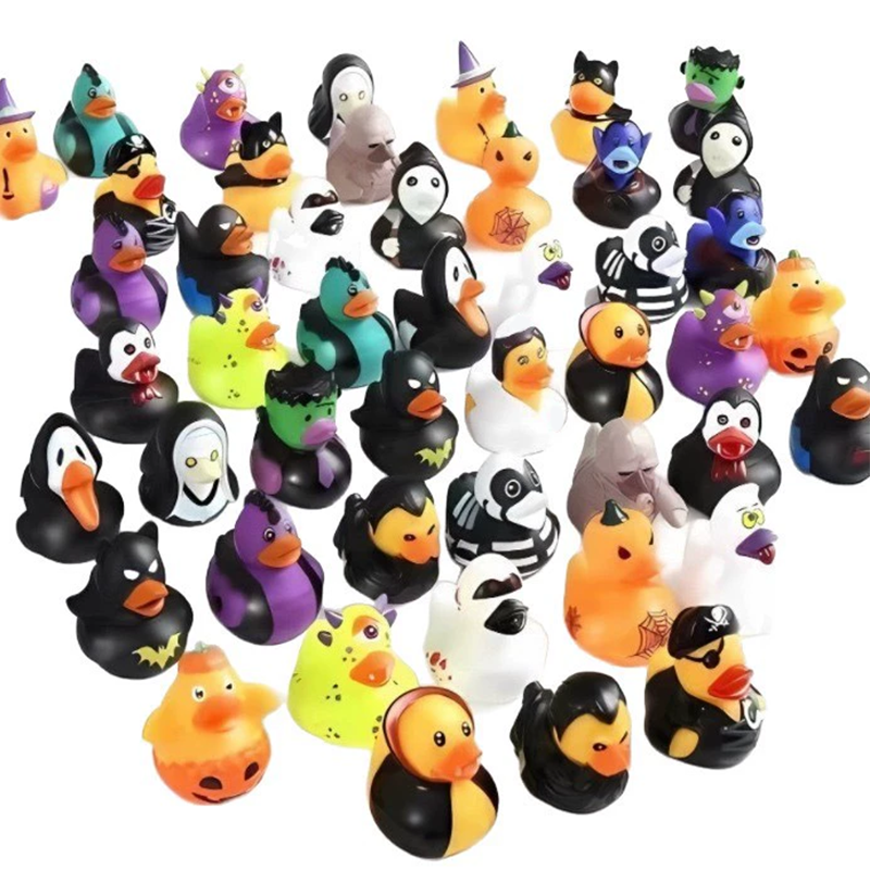 🎃 Halloween-Enten-Badespielzeug – 12er-Pack gruselige Quietscheentchen für Kinder, lustiges Badespielzeug zum Süßes-oder-Saures-Spielen, als Mitgebsel und Deko 🦇🧡