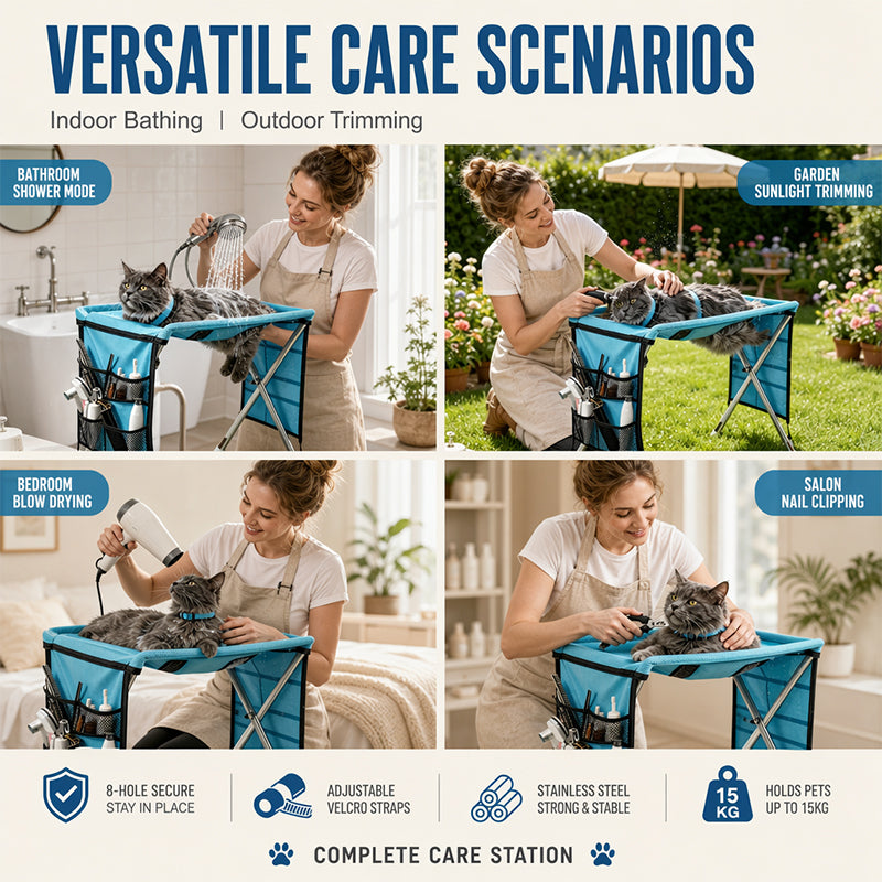 ⏳Zeitlich begrenztes Angebot: 50 % Rabatt⏰2-in-1 Faltbares Haustier-Pflegebett🐱🐶🛋️