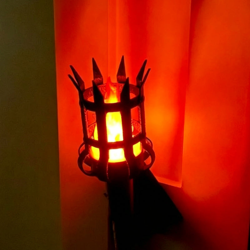 📢📢50 % Rabatt!! 🔥🕯️ Mittelalterliche Fackel-Wandleuchte im Vintage-Stil mit Flammeneffekt 🏰✨