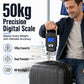 🧳Nur kurze Zeit 50% Rabatt! ⚖️Tragbare digitale Hakenwaage, präzise, kompakt & einfach zu bedienen, gegen Übergewicht am Flug, geeignet für Reisen, Angeln und Einkäufe ✈️👍