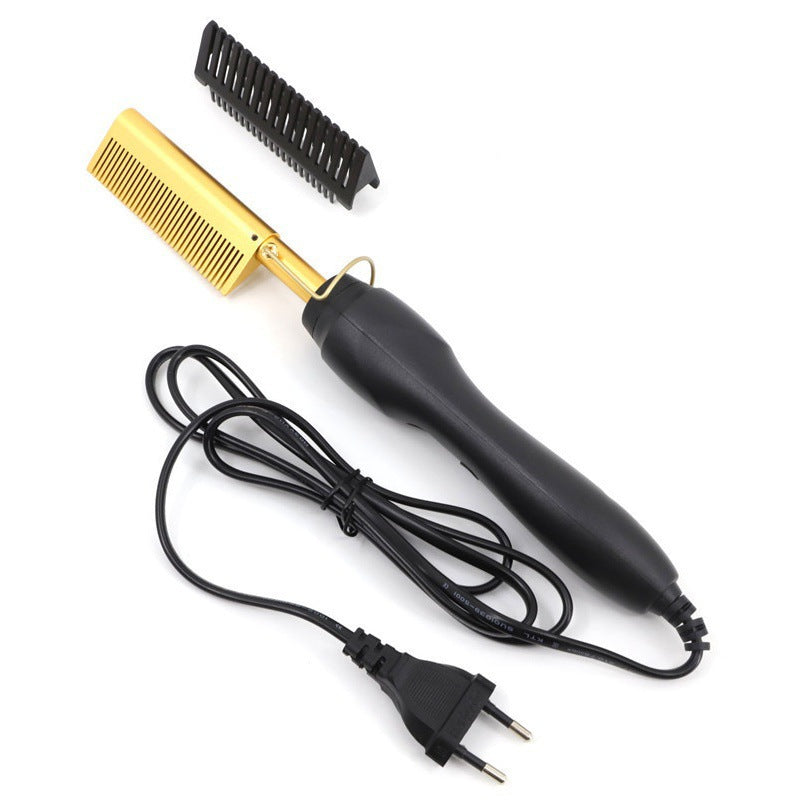 📢📢 50 % Rabatt!! 🥳 Tragbarer elektrischer Haarglätter- und Lockenkamm 💇‍♀️✨