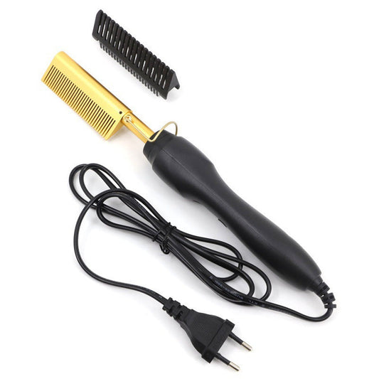 📢📢 50 % Rabatt!! 🥳 Tragbarer elektrischer Haarglätter- und Lockenkamm 💇‍♀️✨