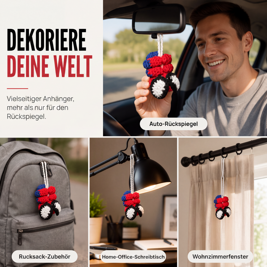 🕷️2026 Rabattaktion🔥50K+ VERKAUFT! 🕸️ Gehäkelter Spinnen-Autoanhänger