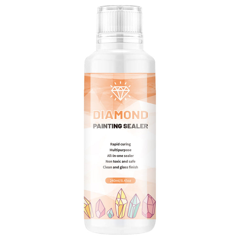 ✨【2 KAUFEN, 1 GRATIS ERHALTEN】Diamantmal-Versiegelung – transparente Schutzschicht, schnell trocknend & glänzend | Bewahre deine Kunstwerke schön 🎨