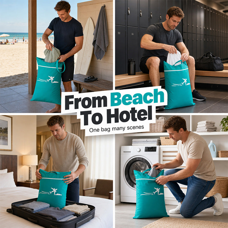 🧳 Großer, wasserdichter Reise-Wäschesack 💧