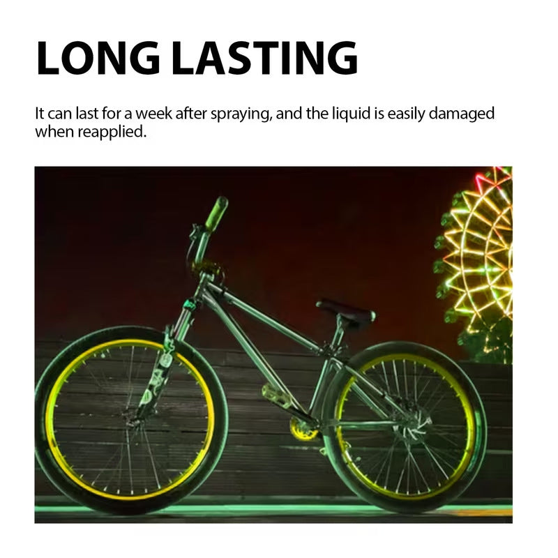 📢📢50 % Rabatt!! ✨🌙 Vielseitiges reflektierendes Nachtspray, hochwirksame Reflexbeschichtung für Kleidung, Fahrräder, Schuhe & Outdoor-Ausrüstung🚴
