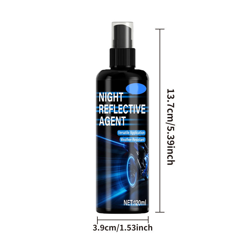 📢📢50 % Rabatt!! ✨🌙 Vielseitiges reflektierendes Nachtspray, hochwirksame Reflexbeschichtung für Kleidung, Fahrräder, Schuhe & Outdoor-Ausrüstung🚴