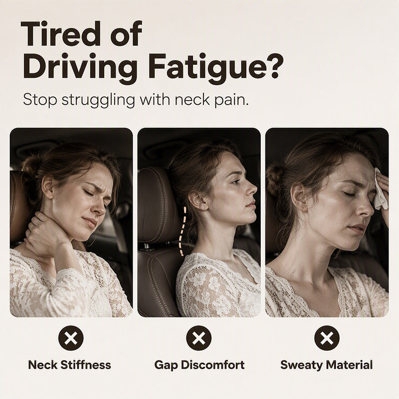 📢📢 50 % Rabatt!! 🚗💤Ergonomisches Kopfstützen- und Lendenwirbelstützen-Set für Autositze