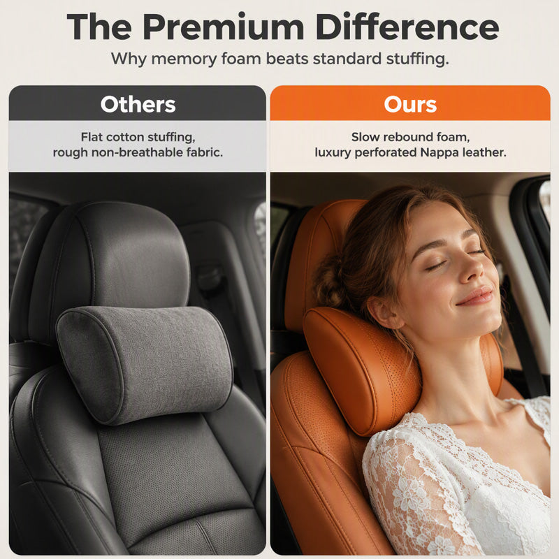 📢📢 50 % Rabatt!! 🚗💤Ergonomisches Kopfstützen- und Lendenwirbelstützen-Set für Autositze
