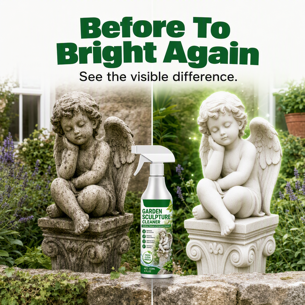 📢📢50 % Rabatt!!🥳💞 50K+ VERKAUFT! ⚡✨Kraftvolles Reinigungsspray für Gartenskulpturen – entfernt Schmutz & lässt die Oberfläche wieder frisch strahlen 🗿