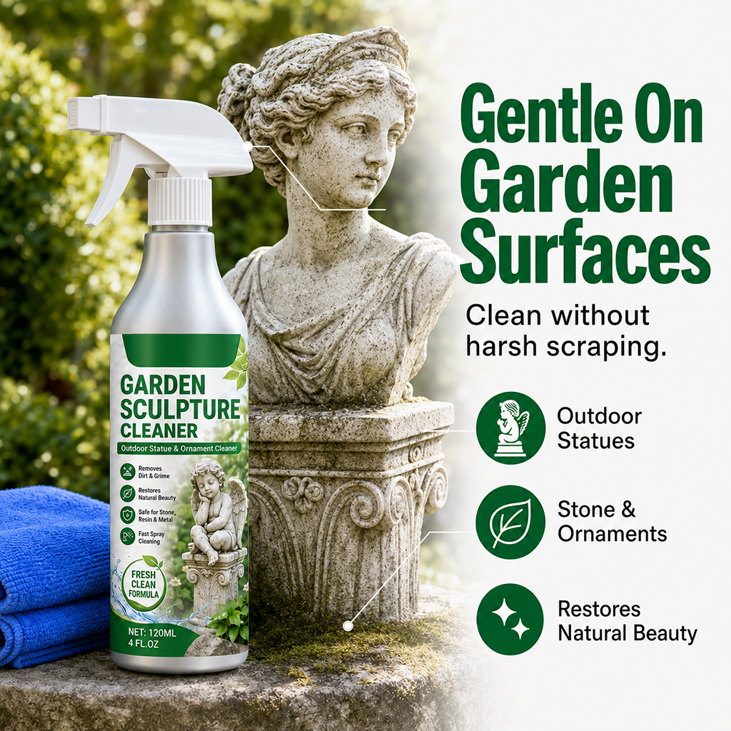 📢📢50 % Rabatt!!🥳💞 50K+ VERKAUFT! ⚡✨Kraftvolles Reinigungsspray für Gartenskulpturen – entfernt Schmutz & lässt die Oberfläche wieder frisch strahlen 🗿