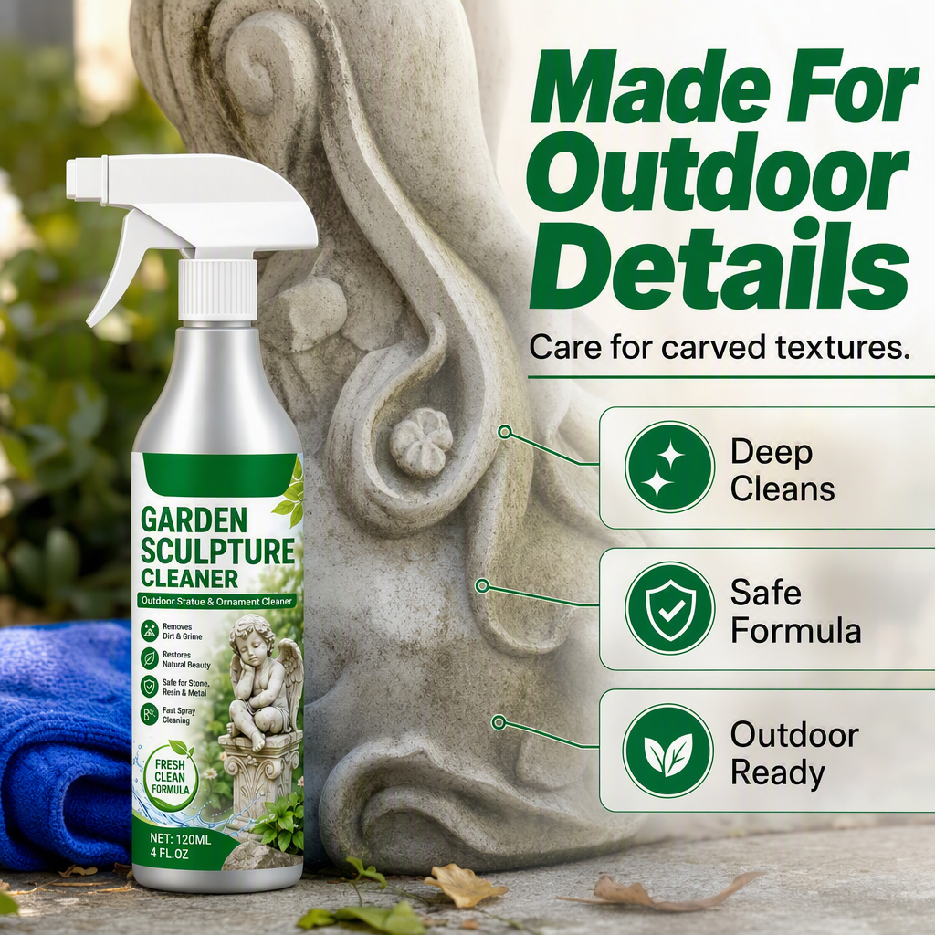 📢📢50 % Rabatt!!🥳💞 50K+ VERKAUFT! ⚡✨Kraftvolles Reinigungsspray für Gartenskulpturen – entfernt Schmutz & lässt die Oberfläche wieder frisch strahlen 🗿