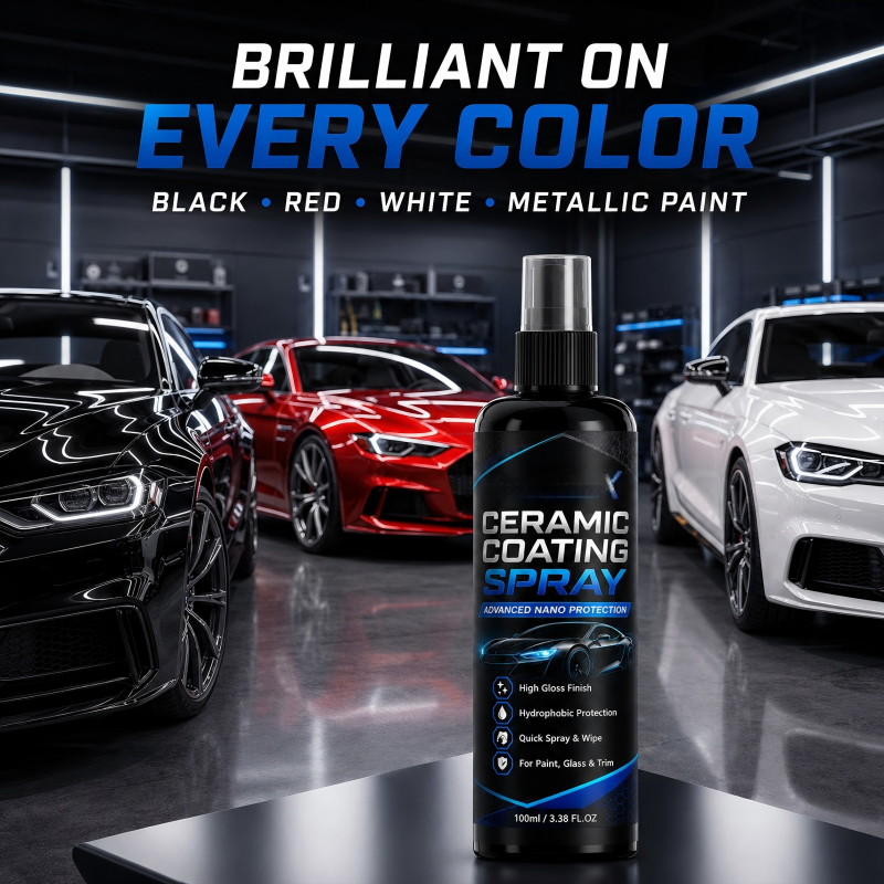 🥳2026 HEISSER VERKAUF🥳💞ÜBER 50.000 VERKAUFT! 🚗✨ 50 % RABATT! Nano-Keramik-Versiegelungsspray – Hydrophobe Barriere weist Regen und Schlamm ab und verleiht tiefen, spiegelähnlichen Glanz. Lack, Glas und Felgen – nur ein Sprühstoß, Showroom-Glanz! 🛡️💎