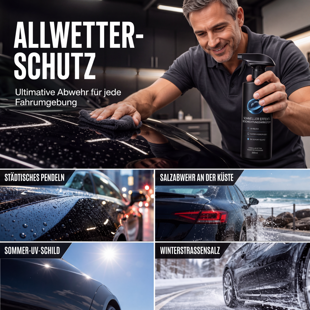 📢📢50 % Rabatt!! 🚗✨Quick‑Shine Autolack‑Sprühbeschichtung – Einfach aufsprühen für neuwertigen Lackglanz, wasser‑ und schmutzabweisend