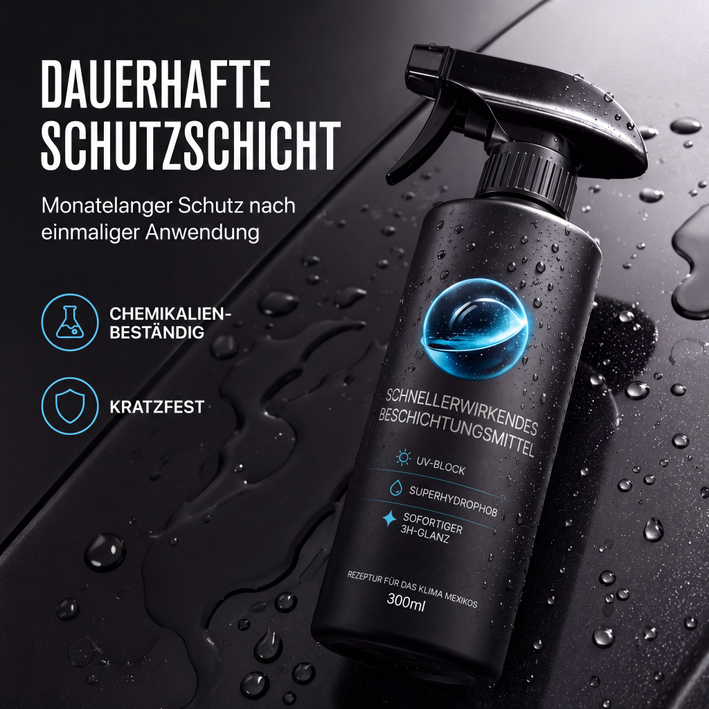 📢📢50 % Rabatt!! 🚗✨Quick‑Shine Autolack‑Sprühbeschichtung – Einfach aufsprühen für neuwertigen Lackglanz, wasser‑ und schmutzabweisend