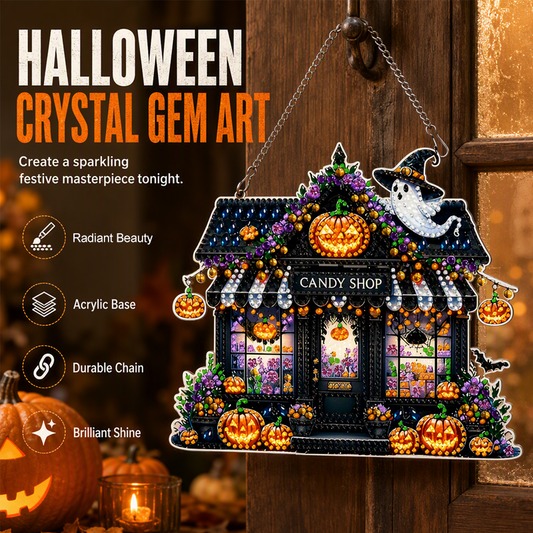 🎃 50% RABATT! ✨ Halloween DIY Glitzer-Hängeornament-Set – Funkelnde Farben, einfache Montage & kreativer Spaß – Perfekte Deko für gruselige Herbststimmung 🕸️