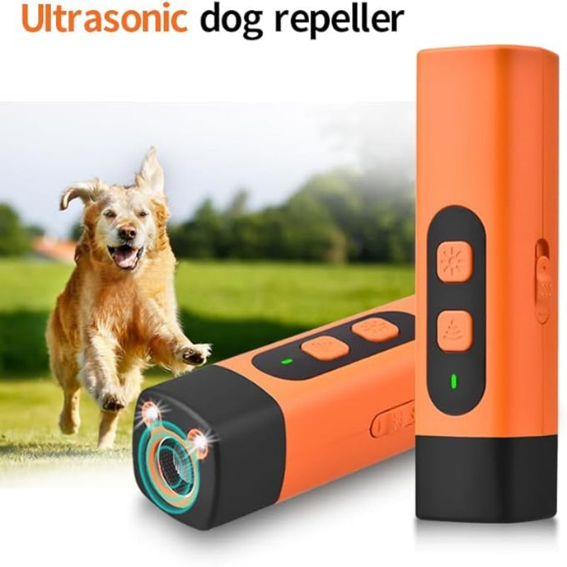 📢📢50 % Rabatt!! ⏰🐕 Tragbares Ultraschall-Hundeabwehrgerät, wiederaufladbar, 3 Modi, Hundetraining & Abwehr, für Outdoor & Spaziergänge