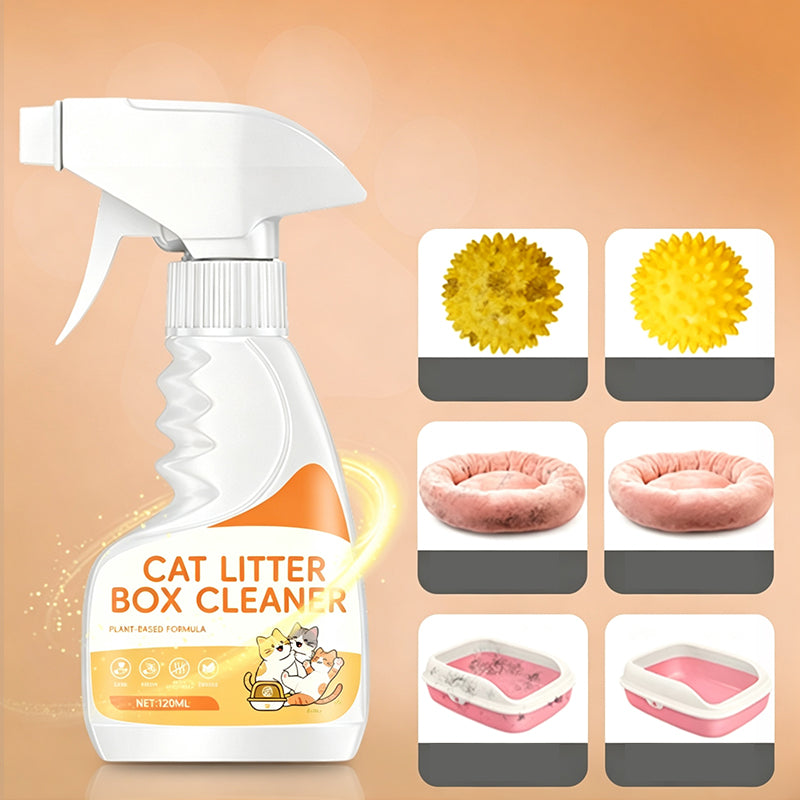 💥 50 % Rabatt! 🐱 Pflanzlicher Katzenstreureiniger – entfernt Flecken und neutralisiert Gerüche. Milde Formel, sicher für die tägliche Anwendung. 120 ml 🧼