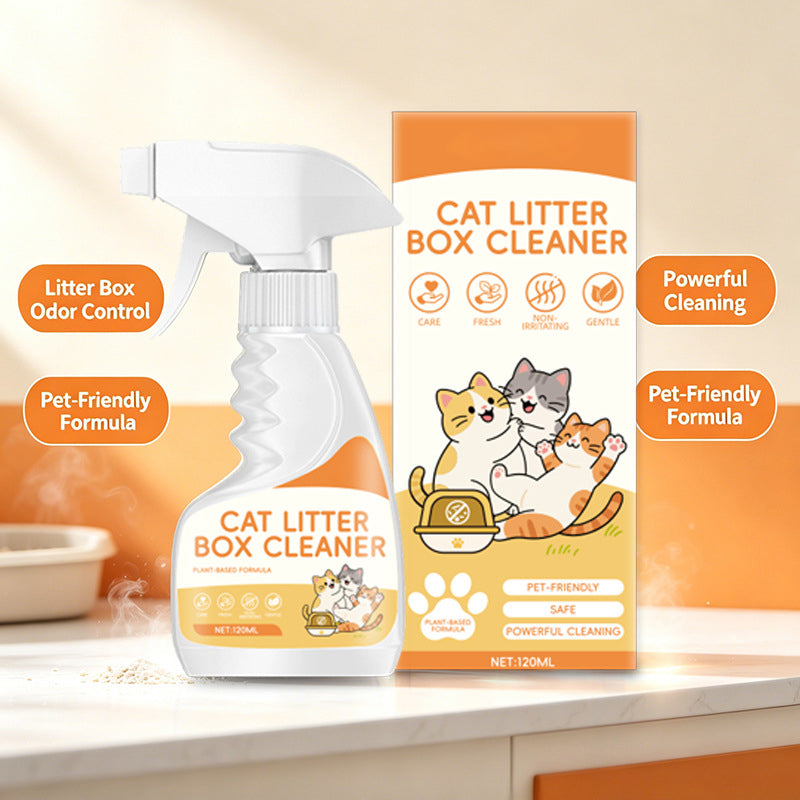 💥 50 % Rabatt! 🐱 Pflanzlicher Katzenstreureiniger – entfernt Flecken und neutralisiert Gerüche. Milde Formel, sicher für die tägliche Anwendung. 120 ml 🧼