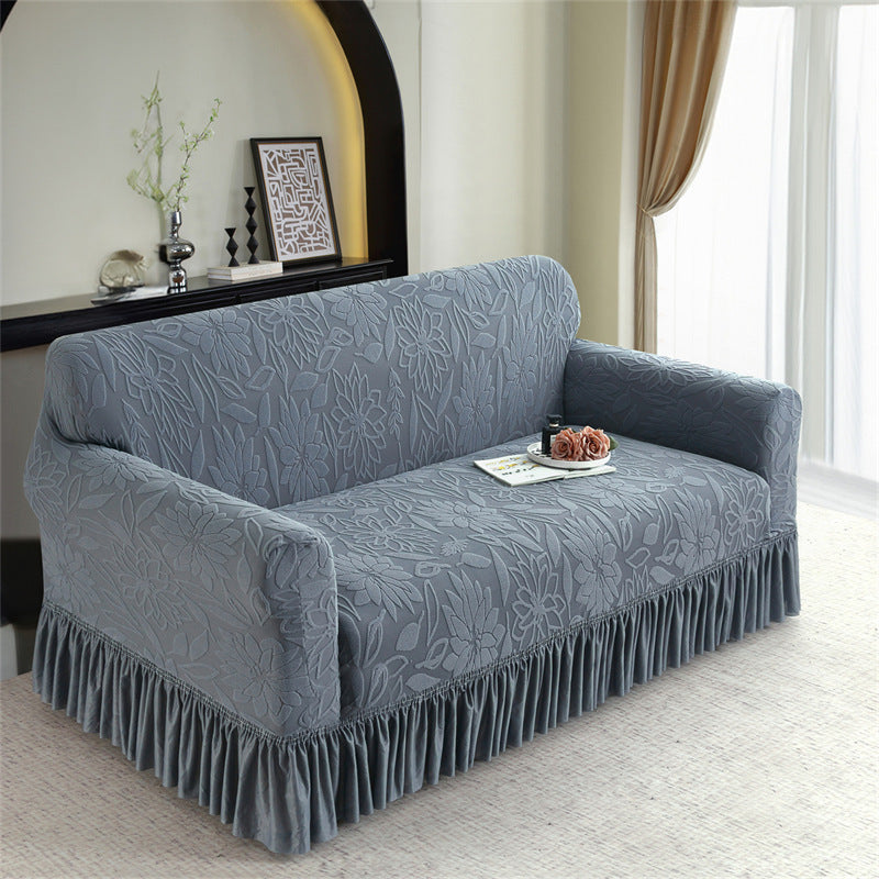 📢📢50 % RABATT!!⏰ Rutschfester Jacquard-Sofabezug｜Elastischer Rand, vollflächige Abdeckung 🏠