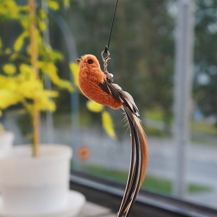 🔥50 % Rabatt! 🐦Interaktives Saugnapf‑Vogel Katzenspielzeug - Für eine glückliche und aktive Katze den ganzen Tag🐱