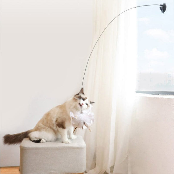 🔥50 % Rabatt! 🐦Interaktives Saugnapf‑Vogel Katzenspielzeug - Für eine glückliche und aktive Katze den ganzen Tag🐱