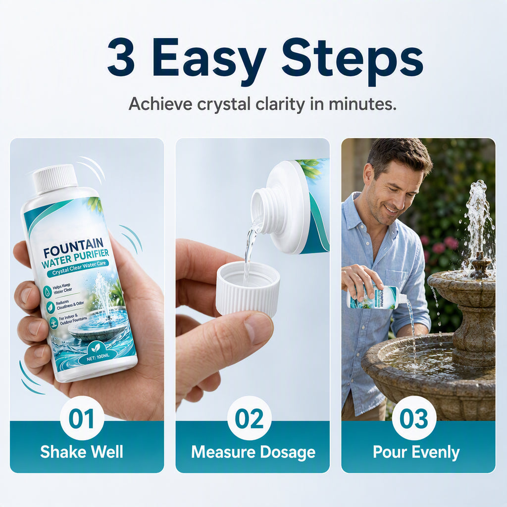 🔥🎁 2+1 GRATIS!!🥳💞 50K+ VERKAUFT! ⚡💧 Wasseraufbereiter und Klärmittel für Springbrunnen
