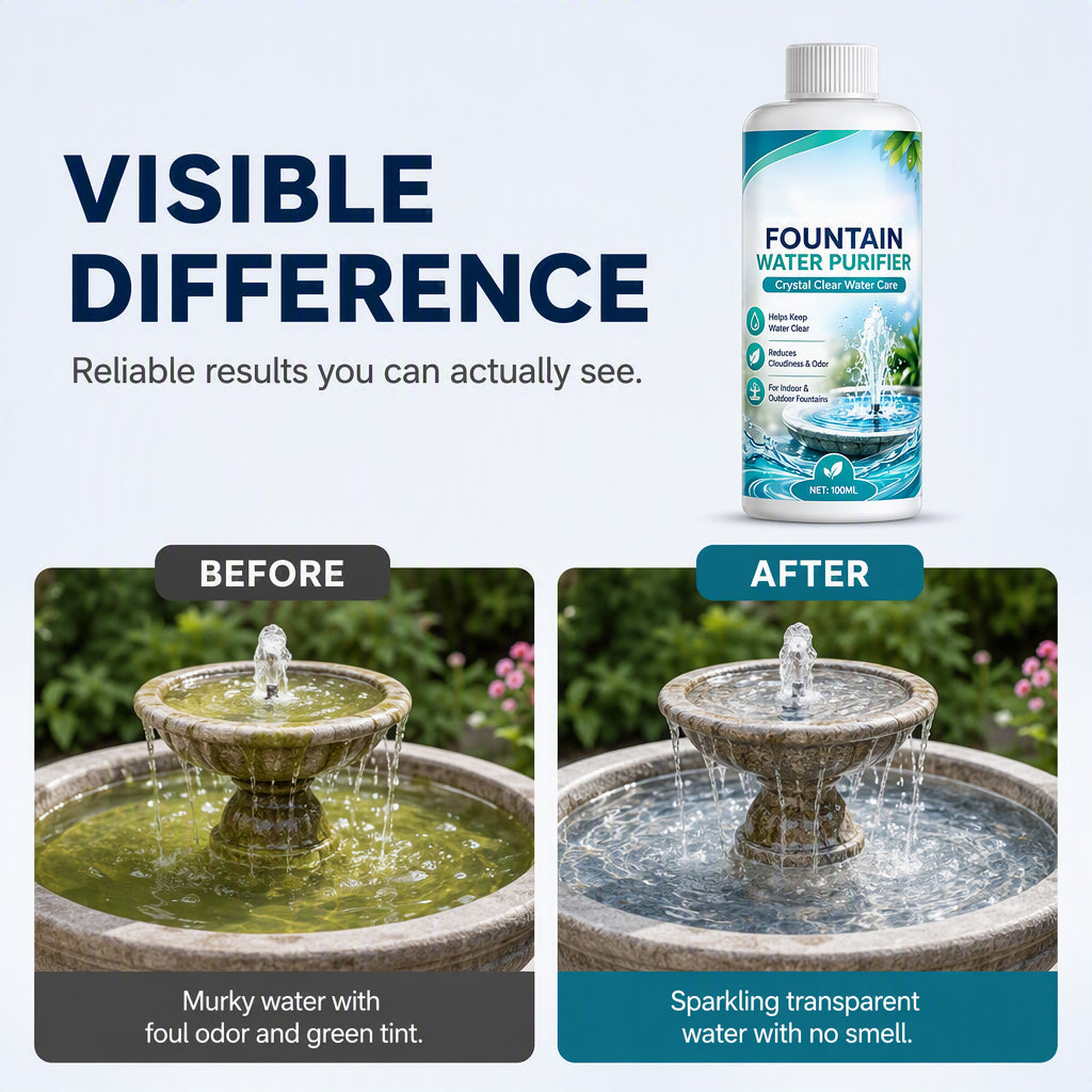 🔥🎁 2+1 GRATIS!!🥳💞 50K+ VERKAUFT! ⚡💧 Wasseraufbereiter und Klärmittel für Springbrunnen