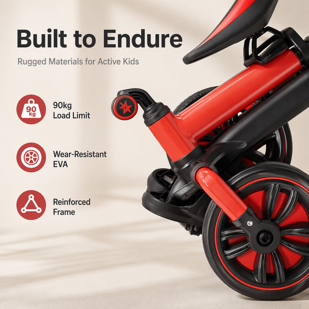 🚲 3-in-1 Kinder-Dreirad-Laufrad