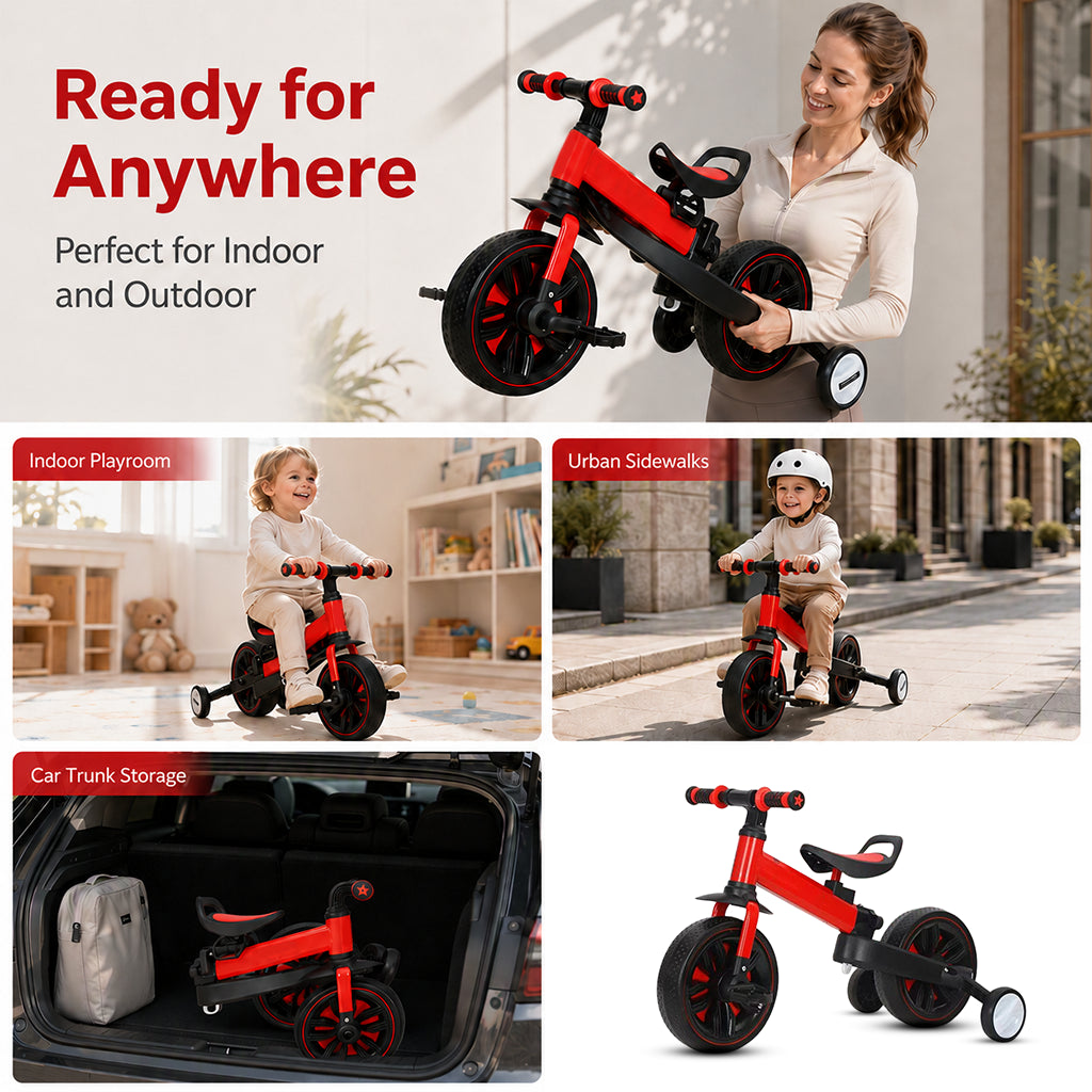🚲 3-in-1 Kinder-Dreirad-Laufrad