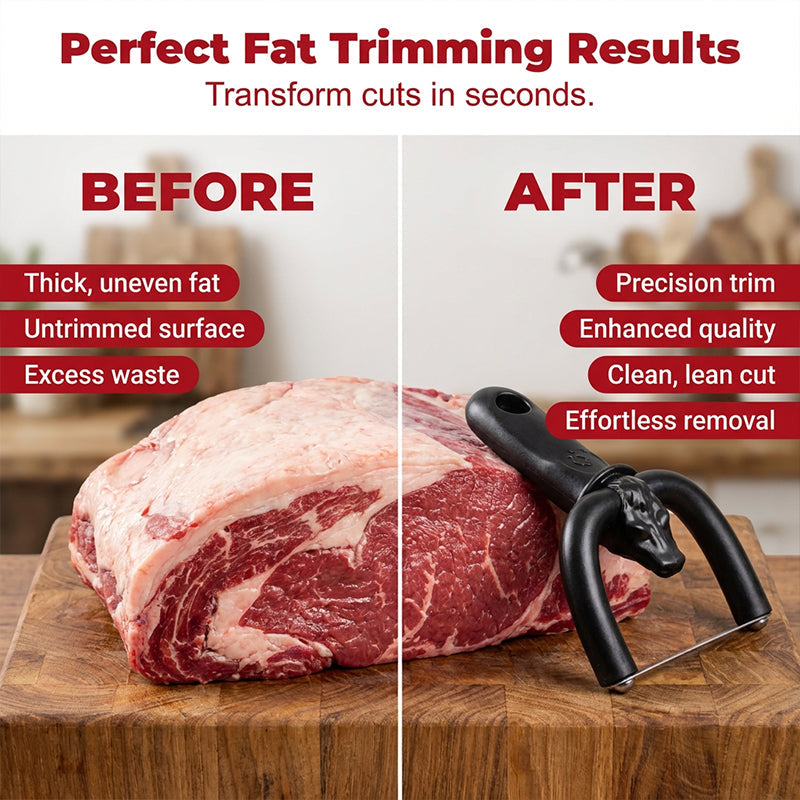 🥩Handfetttrimmer für Rind- und Schweinefleisch