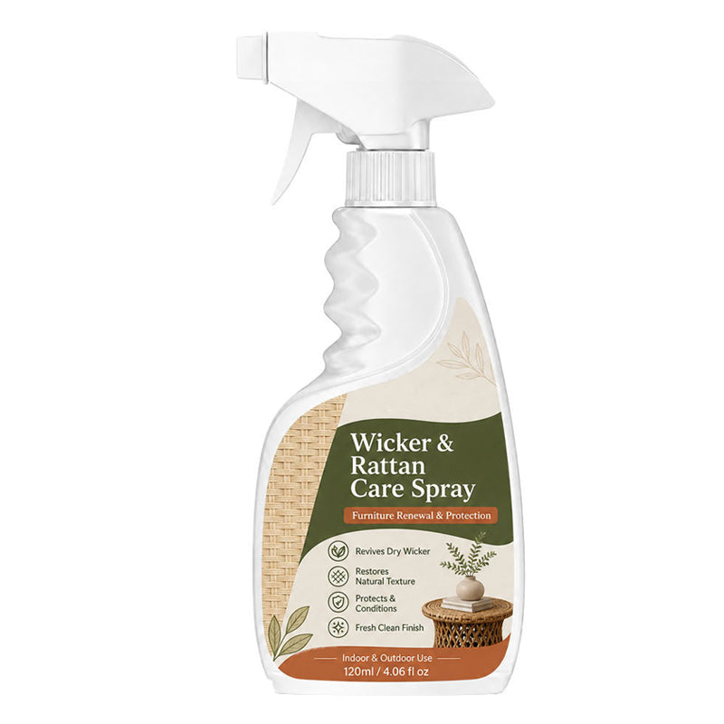 🪑120 ml Pflegespray für Rattan‑ und Weidenmöbel｜Farb‑ & Oberflächenschutz für geflochtene Möbel