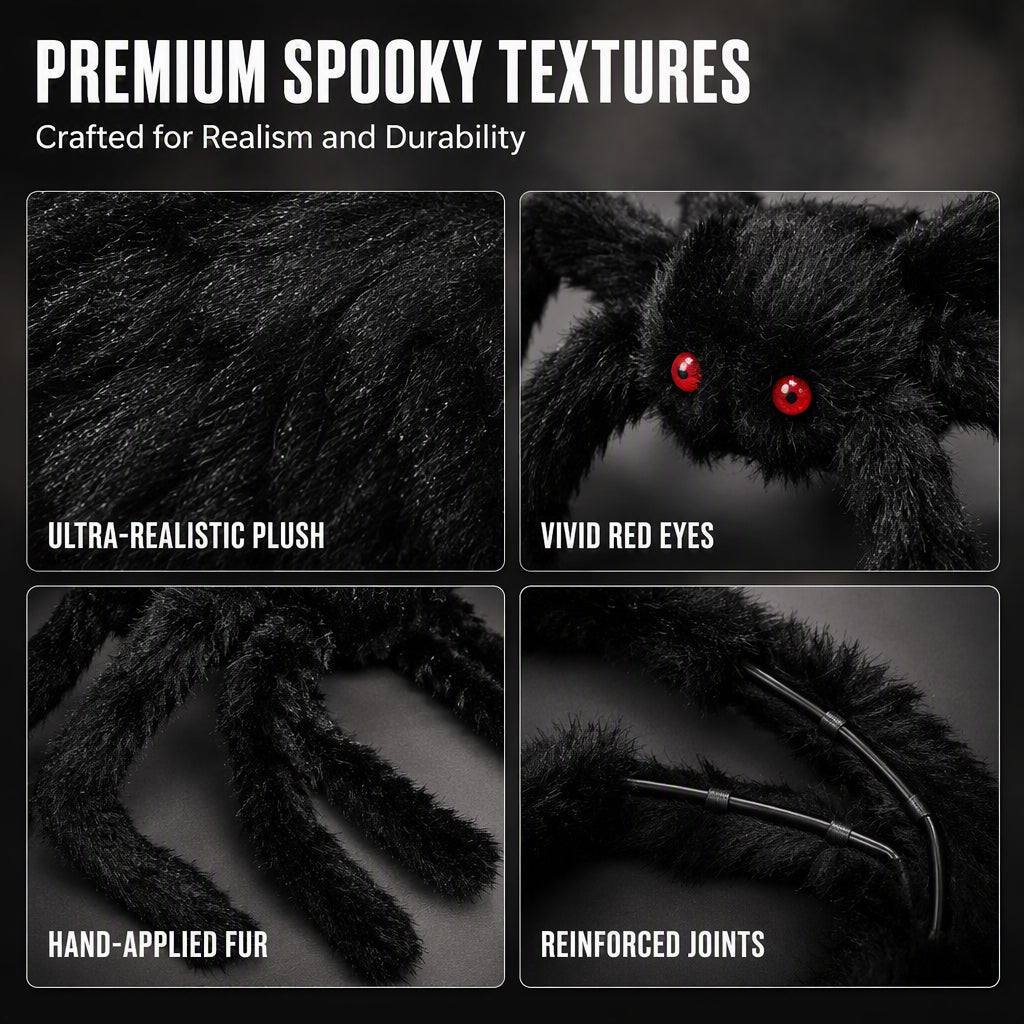💞Über 50.000 verkauft!⏳50% Rabatt✨🎃Riesenspinne für Halloween-Außendekorationen