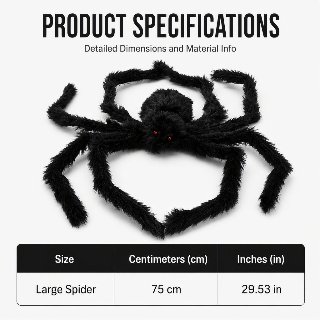 💞Über 50.000 verkauft!⏳50% Rabatt✨🎃Riesenspinne für Halloween-Außendekorationen