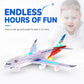 ✈️ JETZT 50 % RABATT! 💡 Elektrisches Modellflugzeug mit Sound und LED-Beleuchtung – Realistische Geräusche, leuchtende Lichter und einfache Steuerung – Perfekt für Spielspaß drinnen und draußen ✨