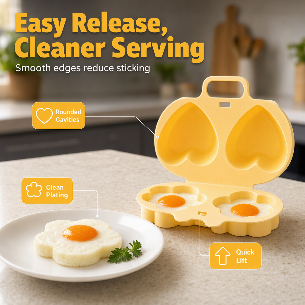🍳 50% RABATT! Mikrowellen-Eierkocher mit Deckel und Griff – Schnell, sicher & platzsparend – Perfekt für das schnelle Frühstück, Weich- & Hartgekochte Eier in Minuten ✨