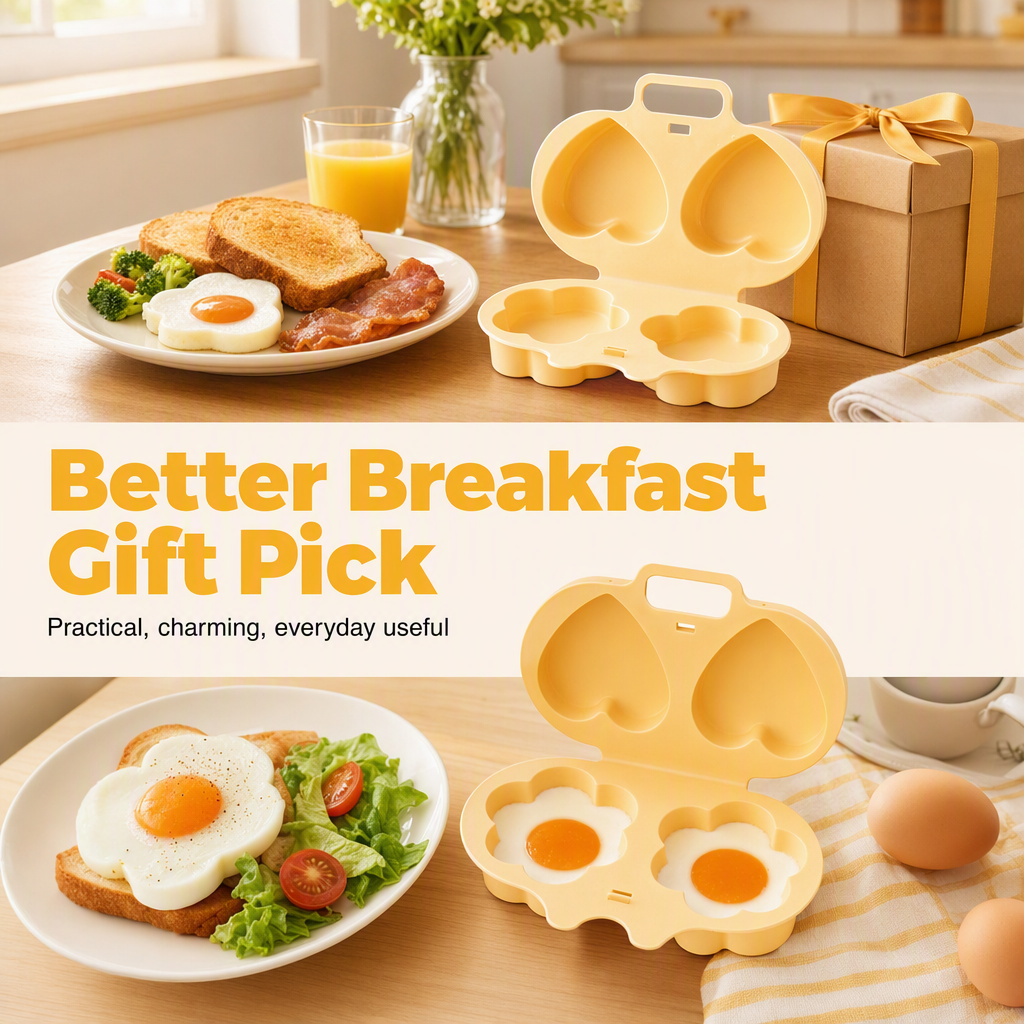 🍳 50% RABATT! Mikrowellen-Eierkocher mit Deckel und Griff – Schnell, sicher & platzsparend – Perfekt für das schnelle Frühstück, Weich- & Hartgekochte Eier in Minuten ✨