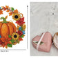 🎃 Herbstlicher Kürbiskranz mit Rautenmuster zum Aufhängen – Komplettes DIY-Set 🍂