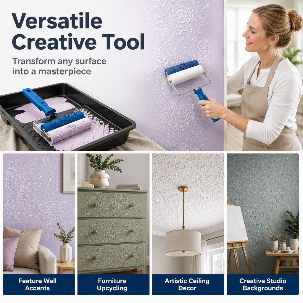 🥳2026 HEISSER VERKAUF🥳💞Über 50.000 verkauft!🏠 DIY‑Wandmuster‑Farbroller, wiederverwendbar🔁