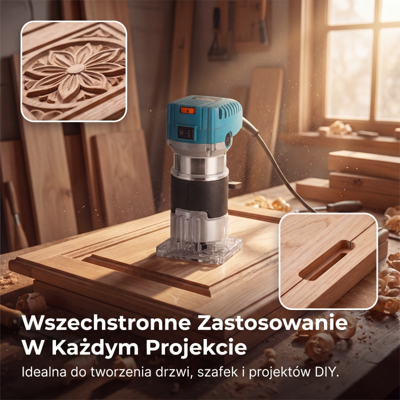 ⚙️ 800-W-Elektro-Holzfräse und Kantenfräsen-Set