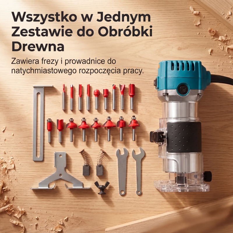 ⚙️ 800-W-Elektro-Holzfräse und Kantenfräsen-Set