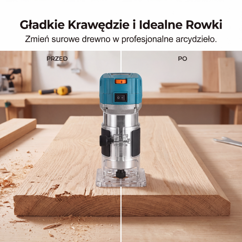 ⚙️ 800-W-Elektro-Holzfräse und Kantenfräsen-Set