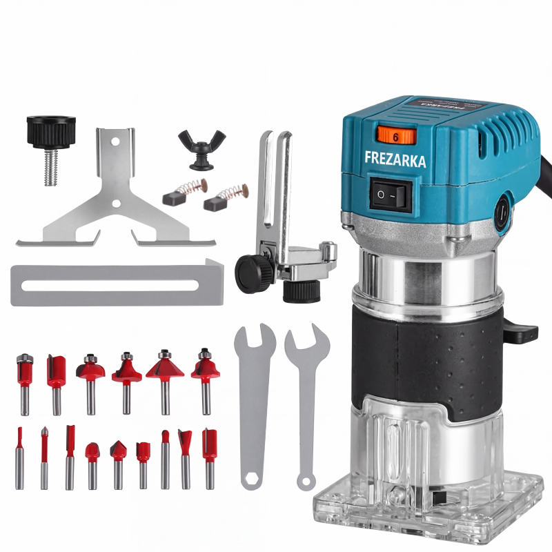 ⚙️ 800-W-Elektro-Holzfräse und Kantenfräsen-Set