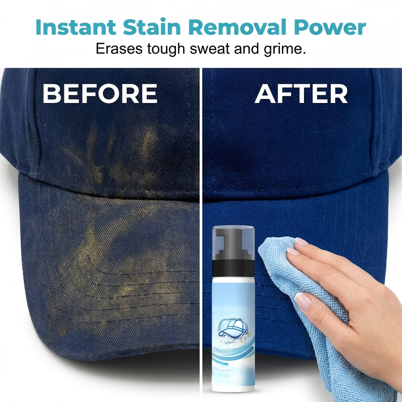 🧢Wirksames Fleckenentferner‑Spray für Hüte | Reinigungsspray für verschiedene Hut‑Materialien