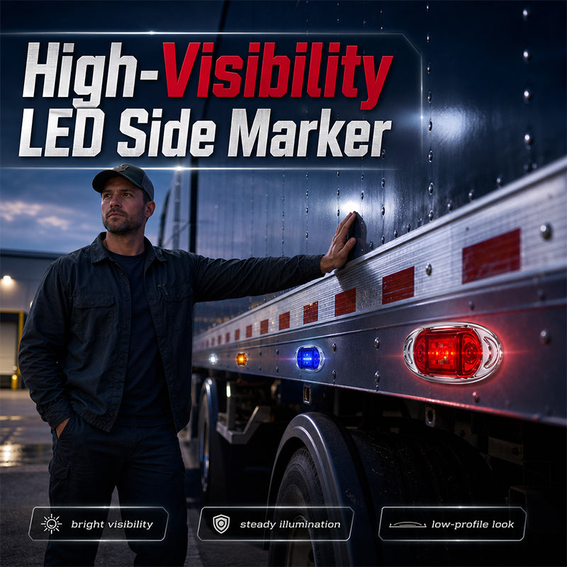 🚛 50% RABATT! 💡 2‑er‑Set LED‑Lkw‑Leuchten – 360° Sichtbarkeit, wetterfest & einfach zu montieren – Maximale Sicherheit bei Nacht & schlechtem Wetter 🌙