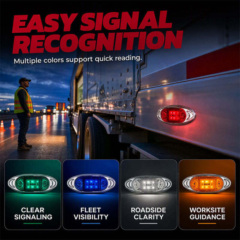 🚛 50% RABATT! 💡 2‑er‑Set LED‑Lkw‑Leuchten – 360° Sichtbarkeit, wetterfest & einfach zu montieren – Maximale Sicherheit bei Nacht & schlechtem Wetter 🌙