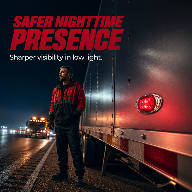 🚛 50% RABATT! 💡 2‑er‑Set LED‑Lkw‑Leuchten – 360° Sichtbarkeit, wetterfest & einfach zu montieren – Maximale Sicherheit bei Nacht & schlechtem Wetter 🌙