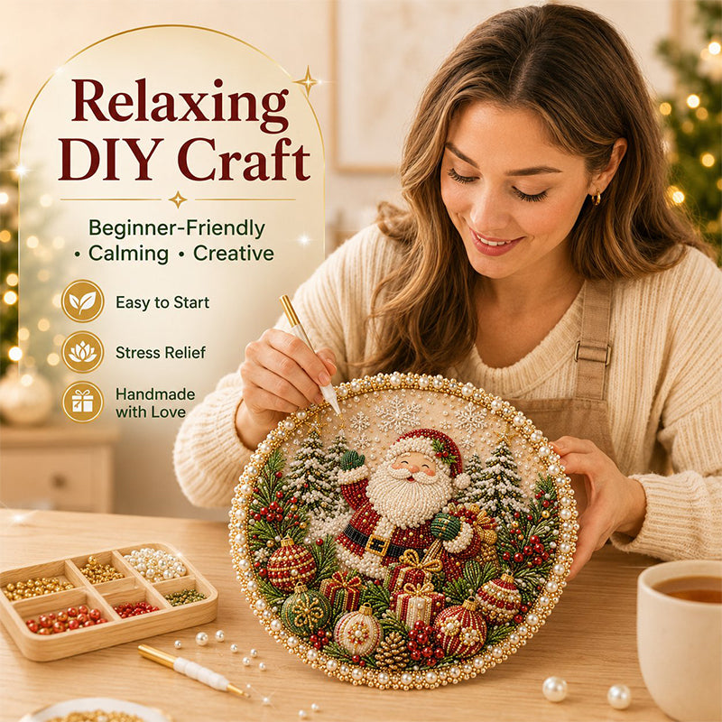🌸 LIMITED TIME –🎄🎅 DIY Four Seasons Pearl Wreath Kit | 4 Seasonal Designs for Beautiful Handmade Home Décor 🎁✨