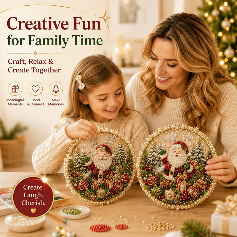 🌸 LIMITED TIME –🎄🎅 DIY Four Seasons Pearl Wreath Kit | 4 Seasonal Designs for Beautiful Handmade Home Décor 🎁✨